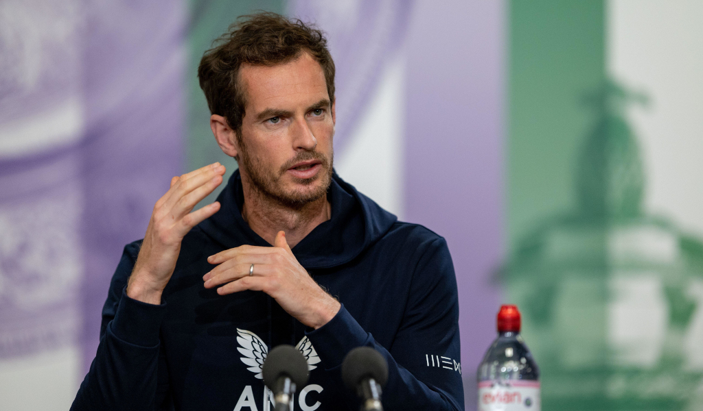 Andy Murray Speaks To The Media At Wimbledon.