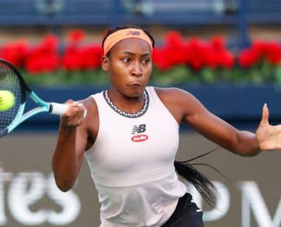 Coco Gauff In Action