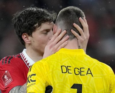 David De Gea, Victor Lindelof, Manchester United, April 2023