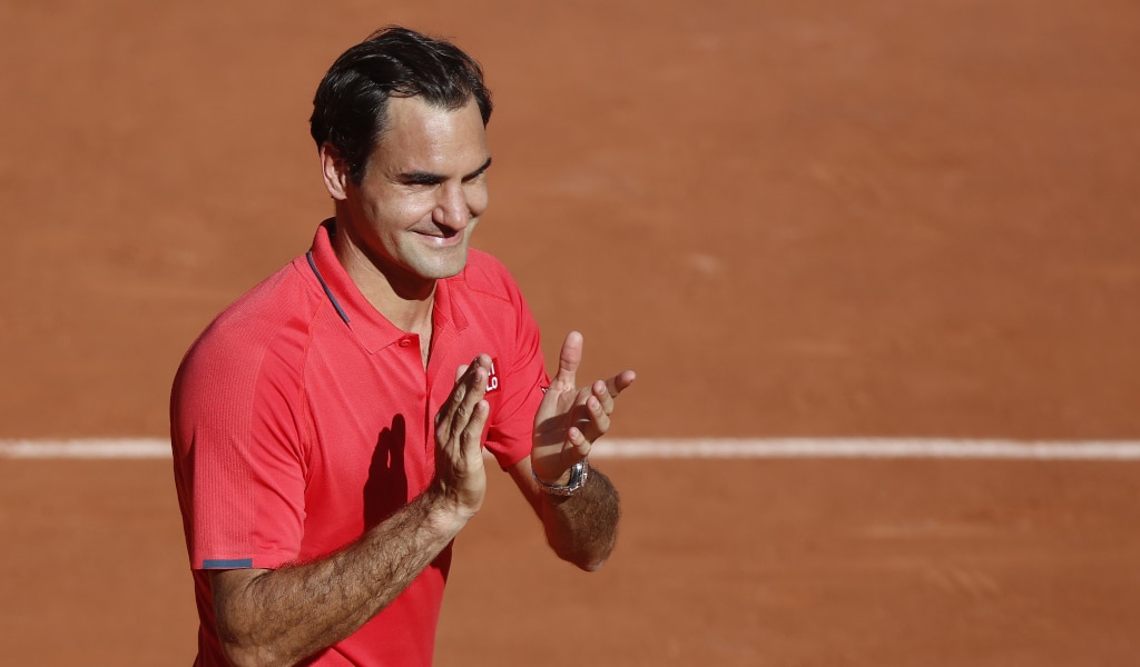 Roger Federer Aplaudiendo