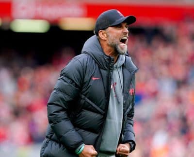 Jurgen Klopp Celebrates Liverpool Win Over Tottenham