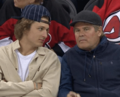 Trevor Zegras Spotted With Hughes Family During Hurricanes Vs.  Devils Game » Sportsman