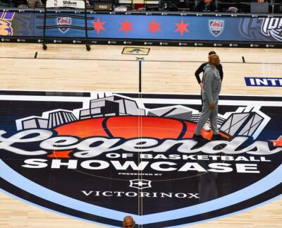 Legends Of Basketball Showcase Center Court Logo