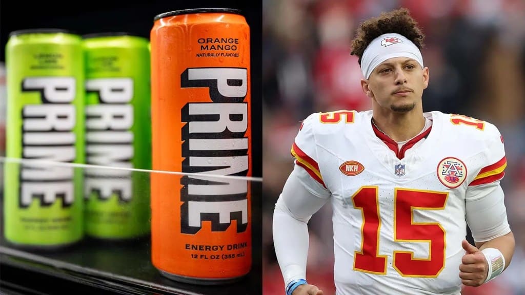 La marca de bebidas insignia de Logan Paul ha contratado a Patrick Mahomes de la NFL