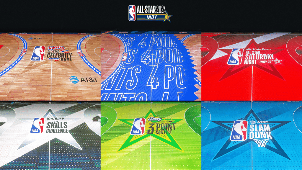 Cancha totalmente LED para darle un aspecto diferente a los eventos de habilidad All-Star de la NBA