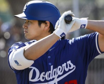 Ohtani Hizo Su Debut En Los Entrenamientos De Primavera Con Los Dodgers De Los Ángeles.