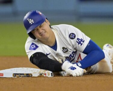 La Lesión De Ohtani Pone En Duda Las Posibilidades De Los Dodgers De Llegar A La Serie Mundial.